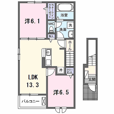 Ｔｏｒｔｕｅ　Ｂ 201【管理NO：1-027210602-02010】 ★家具家電は申し込み後に搬入します★の外観画像