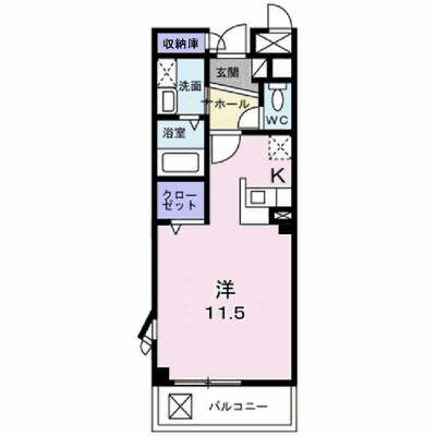 Ｋ’ｓ　Ｌｉｆｅ 103【管理NO：1-012682001-01030】 ★家具家電は申し込み後に搬入します★の外観画像