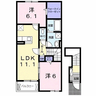 クラール曽屋　Ⅱ 202【管理NO：1-026424702-02020】 ★家具家電は申し込み後に搬入します★ ★2026年10月下旬入居可能★の外観画像