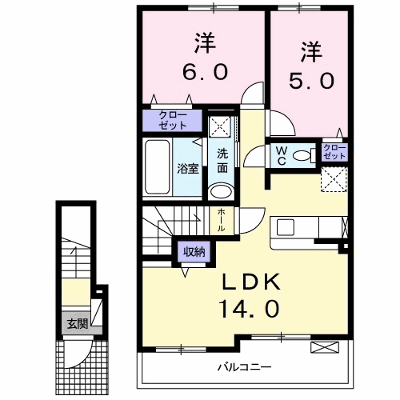 リヨン　Ａ 203【管理NO：1-025792801-02030】 ★家具家電は申し込み後に搬入します★ ★2026年10月中旬入居可能★の外観画像