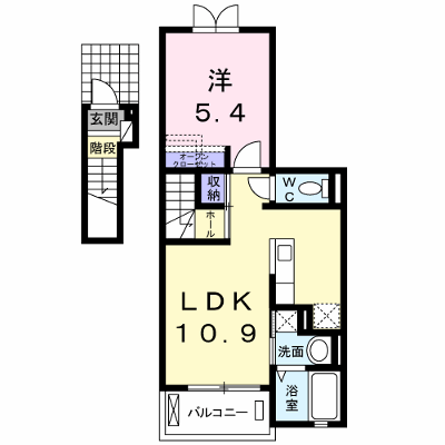 メゾン・パティオス　Ｂ 202【管理NO：1-017389302-02020】 ★家具家電は申し込み後に搬入します★ ★2026年10月下旬入居可能★の外観画像