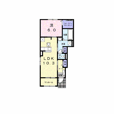 クレメント　Ⅱ 101【管理NO：1-024504502-01010】 ★家具家電は申し込み後に搬入します★ ★2026年11月上旬入居可能★の外観画像