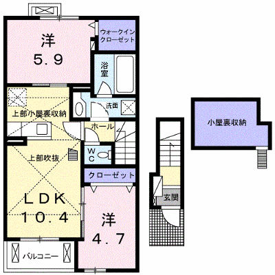 ウインダムヒルズⅢ 203【管理NO：1-020273301-02030】 ★家具家電は申し込み後に搬入します★ ★2026年11月中旬入居可能★の外観画像