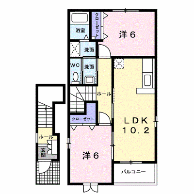 ジェントリー 201【管理NO：1-014453101-02010】 ★家具家電は申し込み後に搬入します★ ★2026年11月中旬入居可能★の外観画像