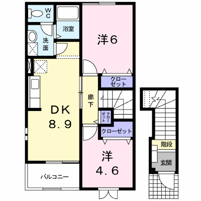 アスピラシオンⅡ 201【管理NO：1-012081502-02010】 ★家具家電は申し込み後に搬入します★ ★2026年10月下旬入居可能★の外観画像
