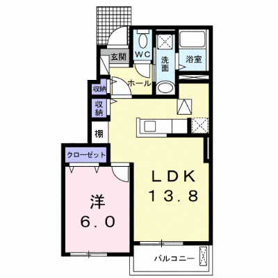 エアフォルク　Ａ 102【管理NO：1-020440501-01020】 ★家具家電は申し込み後に搬入します★ ★2026年10月下旬入居可能★の外観画像