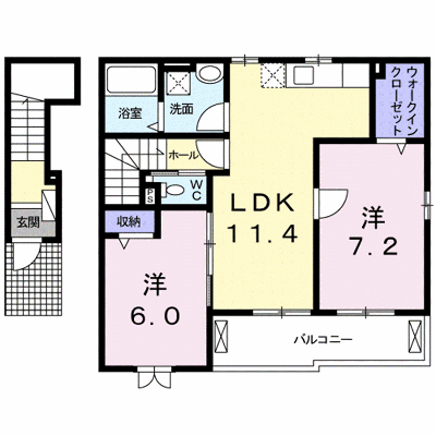 フェリーチェ　Ａ 205【管理NO：1-019947401-02040】 ★家具家電は申し込み後に搬入します★の外観画像