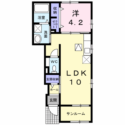 アヴニールヴィラＴＧＭＥ 103【管理NO：1-022617701-01030】 ★家具家電は申し込み後に搬入します★ ★2026年09月下旬入居可能★の外観画像