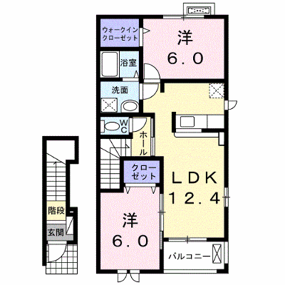グレイスパラッツォＢ 202【管理NO：1-018289001-02020】 ★家具家電は申し込み後に搬入します★ ★2026年10月下旬入居可能★の外観画像