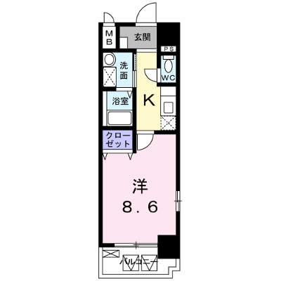 カーサ・フィオーレ中広通り 501【管理NO：1-015271901-05010】 ★家具家電は申し込み後に搬入します★ ★2026年10月下旬入居可能★の外観画像
