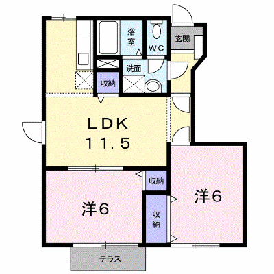 サニーハイツ 105【管理NO：1-007743301-01040】 ★家具家電は申し込み後に搬入します★ ★2026年10月下旬入居可能★の外観画像