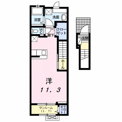Ｇｒａｎｄ　Ｒａｓｓｕｒｅｒ 203【管理NO：1-025748101-02030】 ★家具家電は申し込み後に搬入します★ ★2026年10月中旬入居可能★の外観画像