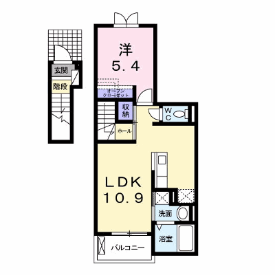 アメニティ下石田Ⅱ 202【管理NO：1-018717201-02020】 ★家具家電は申し込み後に搬入します★ ★2026年10月下旬入居可能★の外観画像