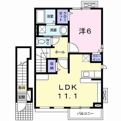 エスポワール 202【管理NO：1-017144001-02020】 ★家具家電は申し込み後に搬入します★の外観画像