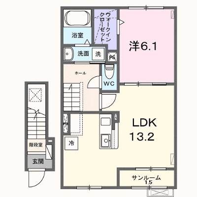 Ｊ・プレリュード 205【管理NO：1-028227301-02050】 ★家具家電は申し込み後に搬入します★ ★2026年11月中旬入居可能★の外観画像