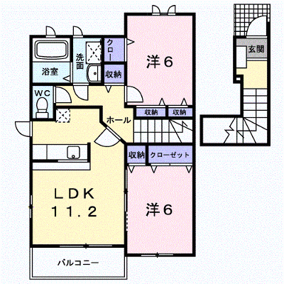 シャンブルブランＡ 202【管理NO：1-015870701-02020】 ★家具家電は申し込み後に搬入します★ ★2026年10月中旬入居可能★の外観画像