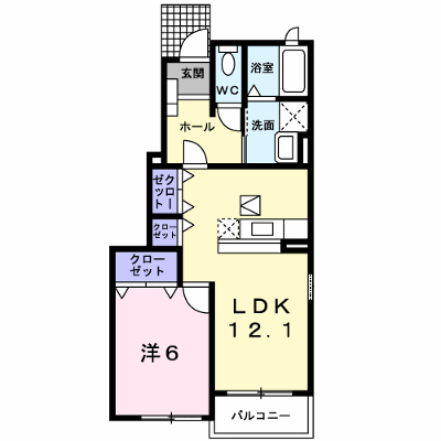 パストラ－レⅠ 101【管理NO：1-014220801-01010】 ★家具家電は申し込み後に搬入します★ ★2026年10月下旬入居可能★の外観画像