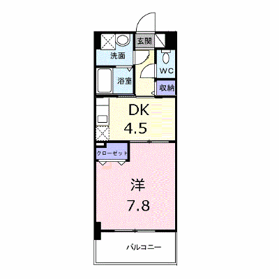 グロリオーサ 406【管理NO：1-014073201-04060】 ★家具家電は申し込み後に搬入します★ ★2026年10月中旬入居可能★の外観画像
