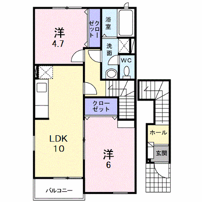 パルフェ三隈Ａ 201【管理NO：1-014048201-02010】 ★家具家電は申し込み後に搬入します★ ★2026年10月中旬入居可能★の外観画像