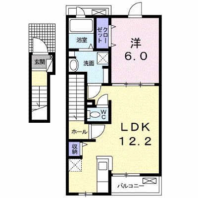 パエーゼＴ　Ⅱ 202【管理NO：1-024317402-02020】 ★家具家電は申し込み後に搬入します★ ★2026年10月下旬入居可能★の外観画像