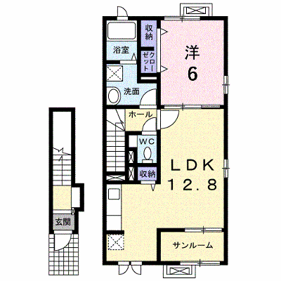 シャラ 203【管理NO：1-024826401-02030】 ★家具家電は申し込み後に搬入します★の外観画像