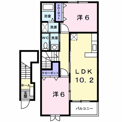 グランツ　ブルーメ 202【管理NO：1-014725202-02020】 ★家具家電は申し込み後に搬入します★ ★2026年10月中旬入居可能★の外観画像