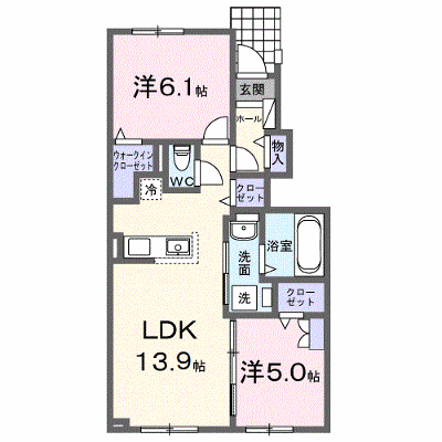 セクション　ティアーレ 103【管理NO：1-027990301-01030】 ★家具家電は申し込み後に搬入します★の外観画像