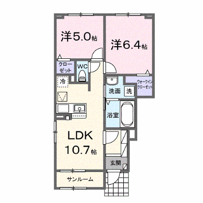 キャバン　Ⅱ 101【管理NO：1-028445002-01010】 ★家具家電は申し込み後に搬入します★ ★2026年10月下旬入居可能★の物件写真1