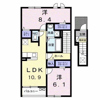 ＮＩＤＯ白い雲 203【管理NO：1-028790602-02030】 ★家具家電は申し込み後に搬入します★ ★2027年02月上旬入居可能★の外観画像
