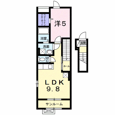 ヴィラローレル清住 203【管理NO：1-017040401-02030】 ★家具家電は申し込み後に搬入します★ ★2026年10月下旬入居可能★の外観画像
