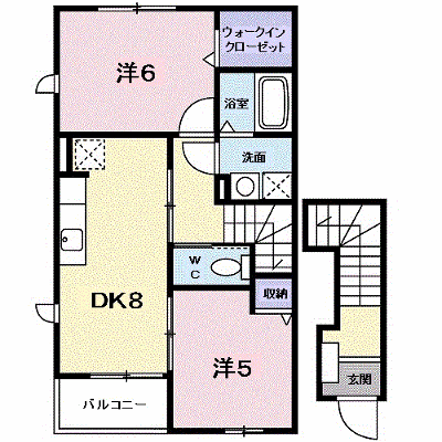 クレア　トゥール　Ⅱ 201【管理NO：1-014466301-02010】 ★家具家電は申し込み後に搬入します★ ★2026年10月下旬入居可能★の外観画像
