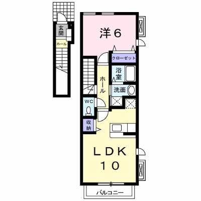 デフィ熊川 201【管理NO：1-013838601-02010】 ★家具家電は申し込み後に搬入します★ ★2026年11月中旬入居可能★の外観画像
