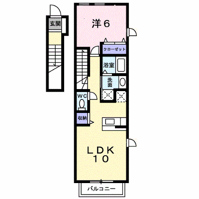 サニースクエアⅠ 201【管理NO：1-013981601-02010】 ★家具家電は申し込み後に搬入します★ ★2026年10月下旬入居可能★の外観画像