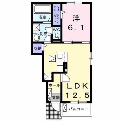 メゾン・ド・エクセレンスⅦ　Ｂ 106【管理NO：1-028051402-01050】 ★家具家電は申し込み後に搬入します★の外観画像