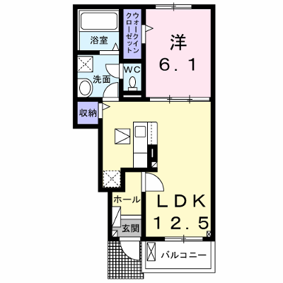メゾン・ド・エクセレンスⅦ　Ｂ 105【管理NO：1-028051402-01040】 ★家具家電は申し込み後に搬入します★ ★2026年10月下旬入居可能★の外観画像