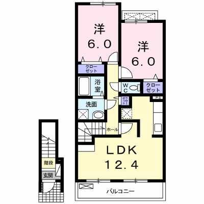 エスペランサ 202【管理NO：1-016838901-02020】 ★家具家電は申し込み後に搬入します★ ★2026年11月中旬入居可能★の外観画像