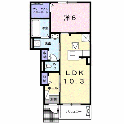 サルサージュⅠ 102【管理NO：1-024918902-01020】 ★家具家電は申し込み後に搬入します★ ★2026年11月上旬入居可能★の外観画像