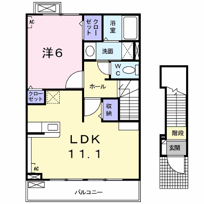 イノセント　フェアリー 202【管理NO：1-019704701-02020】 ★家具家電は申し込み後に搬入します★ ★2026年10月下旬入居可能★の外観画像