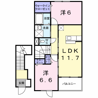 プラティークⅠ 203【管理NO：1-012551501-02030】 ★家具家電は申し込み後に搬入します★ ★2026年11月中旬入居可能★の外観画像