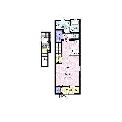 クラール泉池Ｂ 201【管理NO：1-024813102-02010】 ★家具家電は申し込み後に搬入します★の外観画像