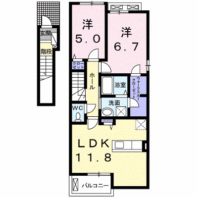 アモーレ周布　Ⅲ 201【管理NO：1-024717503-02010】 ★家具家電は申し込み後に搬入します★ ★2026年11月上旬入居可能★の外観画像