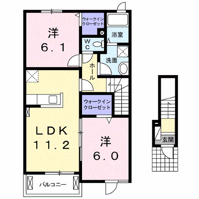 サンライズ　Ｂ 202【管理NO：1-024249802-02020】 ★家具家電は申し込み後に搬入します★ ★2026年10月下旬入居可能★の外観画像