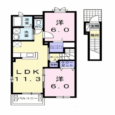 エターナルⅠ 205【管理NO：1-021154301-02040】 ★家具家電は申し込み後に搬入します★の外観画像