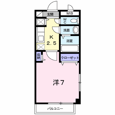 メゾンクレール 101【管理NO：1-011896601-01010】 ★家具家電は申し込み後に搬入します★ ★2026年09月中旬入居可能★の外観画像