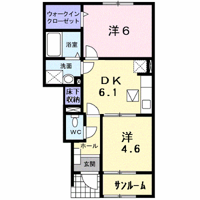 アムールⅡ 102【管理NO：1-017749401-01020】 ★家具家電は申し込み後に搬入します★ ★2026年10月中旬入居可能★の外観画像