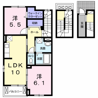 イエ　フェリーチェ 305【管理NO：1-023352801-03040】 ★家具家電は申し込み後に搬入します★ ★2026年10月中旬入居可能★の外観画像