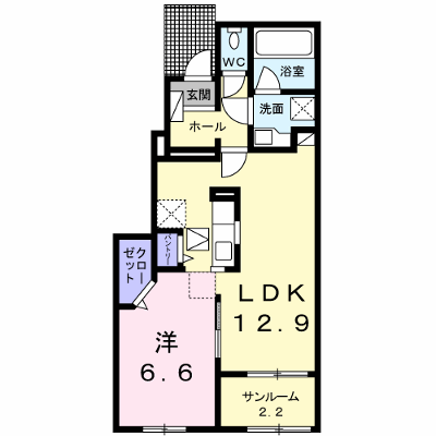 ベル　フォレ１２．Ｂ 103【管理NO：1-024362202-01030】 ★家具家電は申し込み後に搬入します★ ★2026年10月中旬入居可能★の外観画像