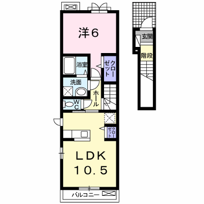 フルラージュ 204【管理NO：1-018936601-02040】 ★家具家電は申し込み後に搬入します★の外観画像