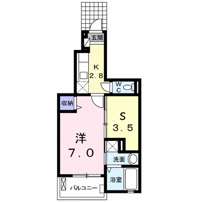 シャンドゥ　フルールⅡ 103【管理NO：1-018076401-01030】 ★家具家電は申し込み後に搬入します★ ★2026年11月上旬入居可能★の物件写真1