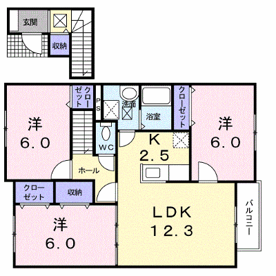 アップヒルズⅠ 203【管理NO：1-014426501-02030】 ★家具家電は申し込み後に搬入します★ ★2026年11月中旬入居可能★の外観画像
